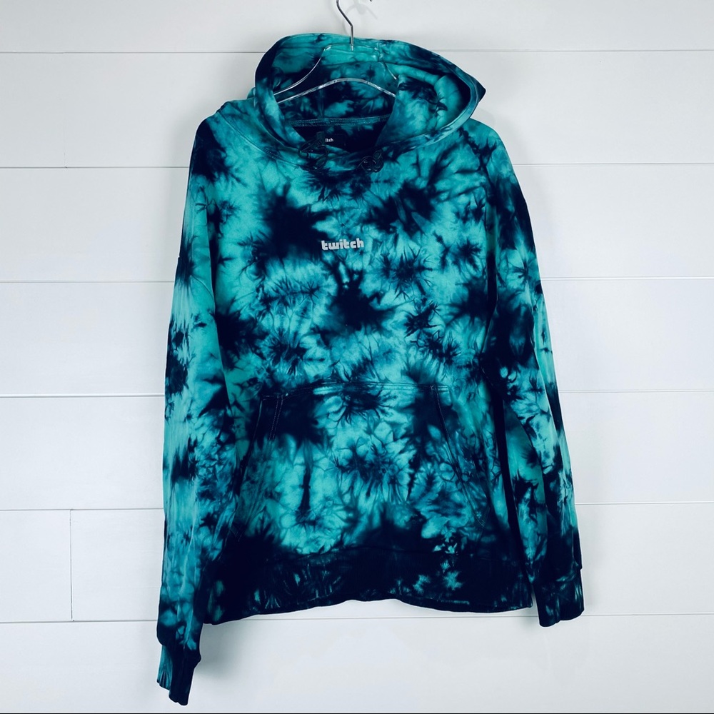 Twitch tie dye gamer hoodie medium